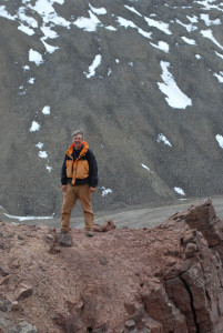 Ted Daeschler in Nunavut, Canadian Arctic. Photo: Josh Miller