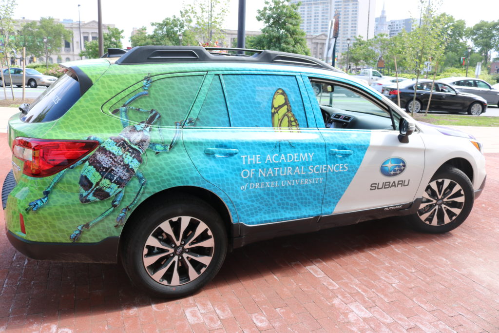 An up-close shot of the Academy's brand-new Subaru Outback. | Image Credit: