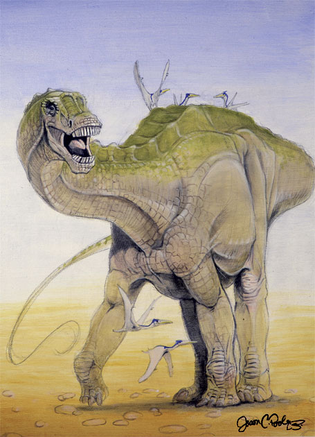 Dinosaur Illustration by Jason Poole