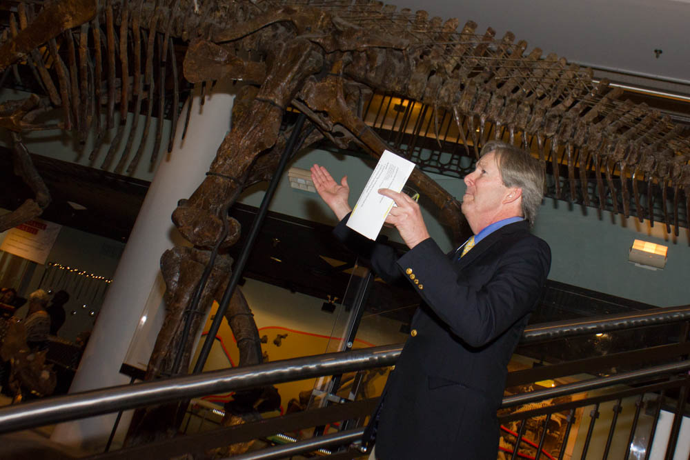 An avid outdoorsman passionate about dinosaurs and the Academy's long history of exploration and exhibition.
