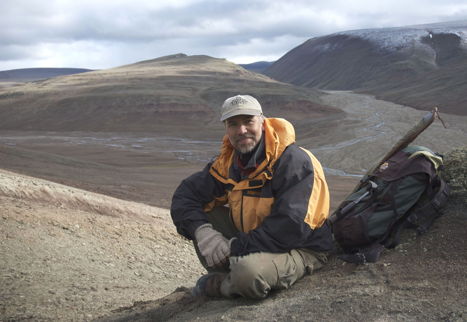 Ted Daeschler on an Arctic expedition