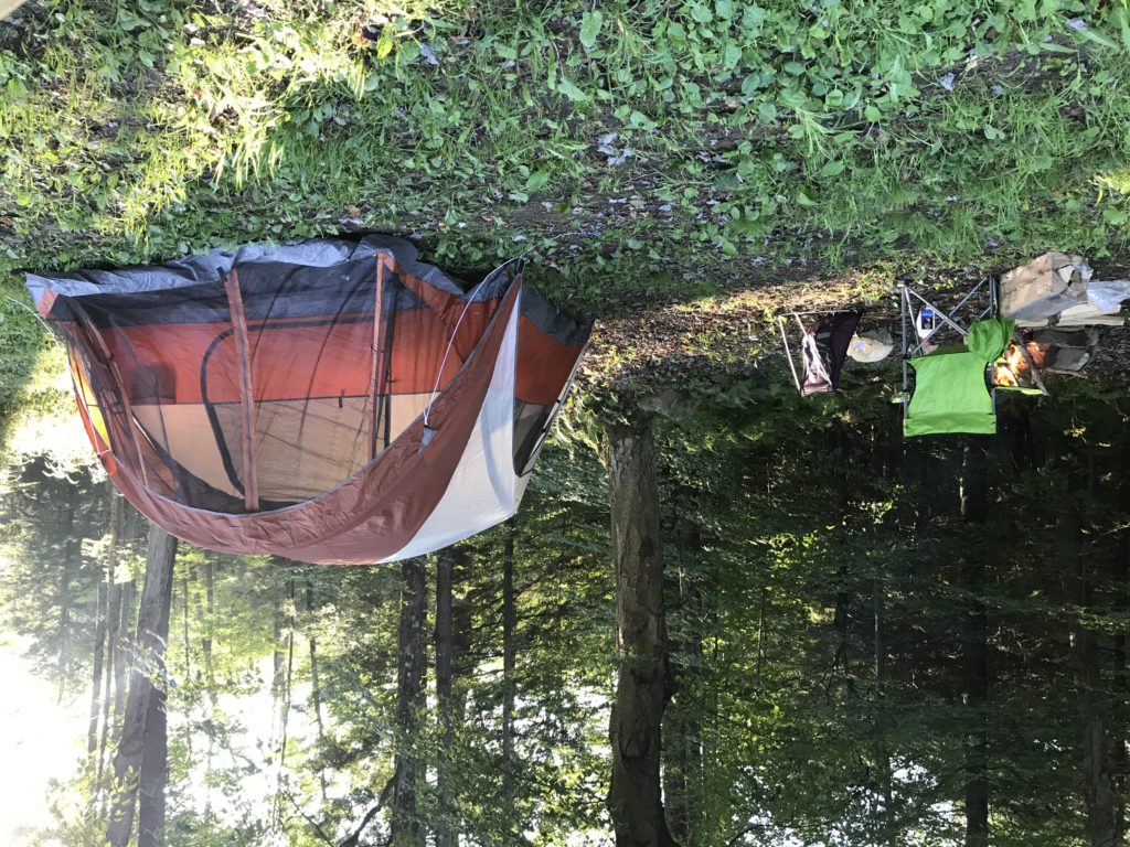tent in yard